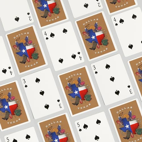 Lantern Press Baraja de 52 Cartas Poker Dallas Texas miniatura 4
