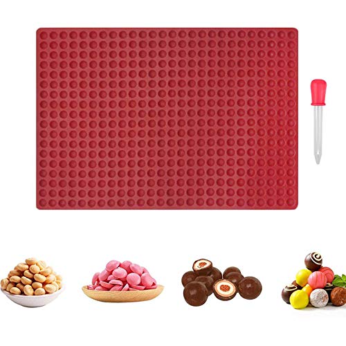 2 Piezas Molde de Silicona para Mini Perros, Mini Molde Redondo de Silicona Cavidades, Silicona Antiadherente de Grasa, para Hacer Postres, Chocolate, Galletas, Dulces y Caramelo Cover