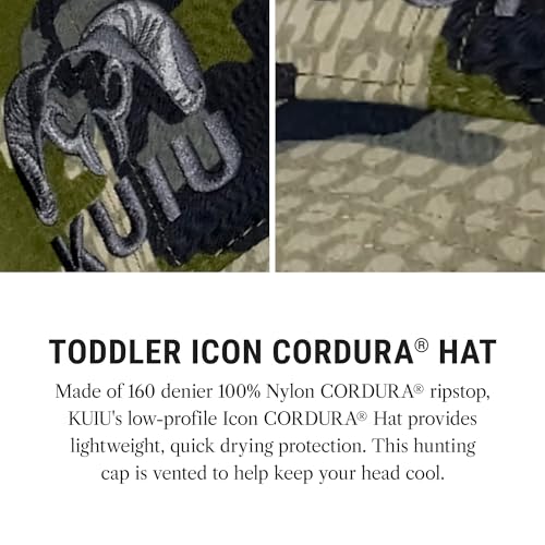 KUIU Kids Icon Trucker Hat – Camo & Solid Colors, Cordura Front, Mesh Back, Snapback Cap (Ages 3–7)2