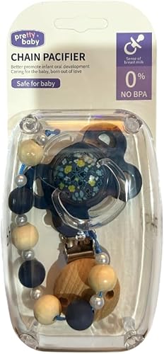 Baby Dummies with Safety Hook - Blue