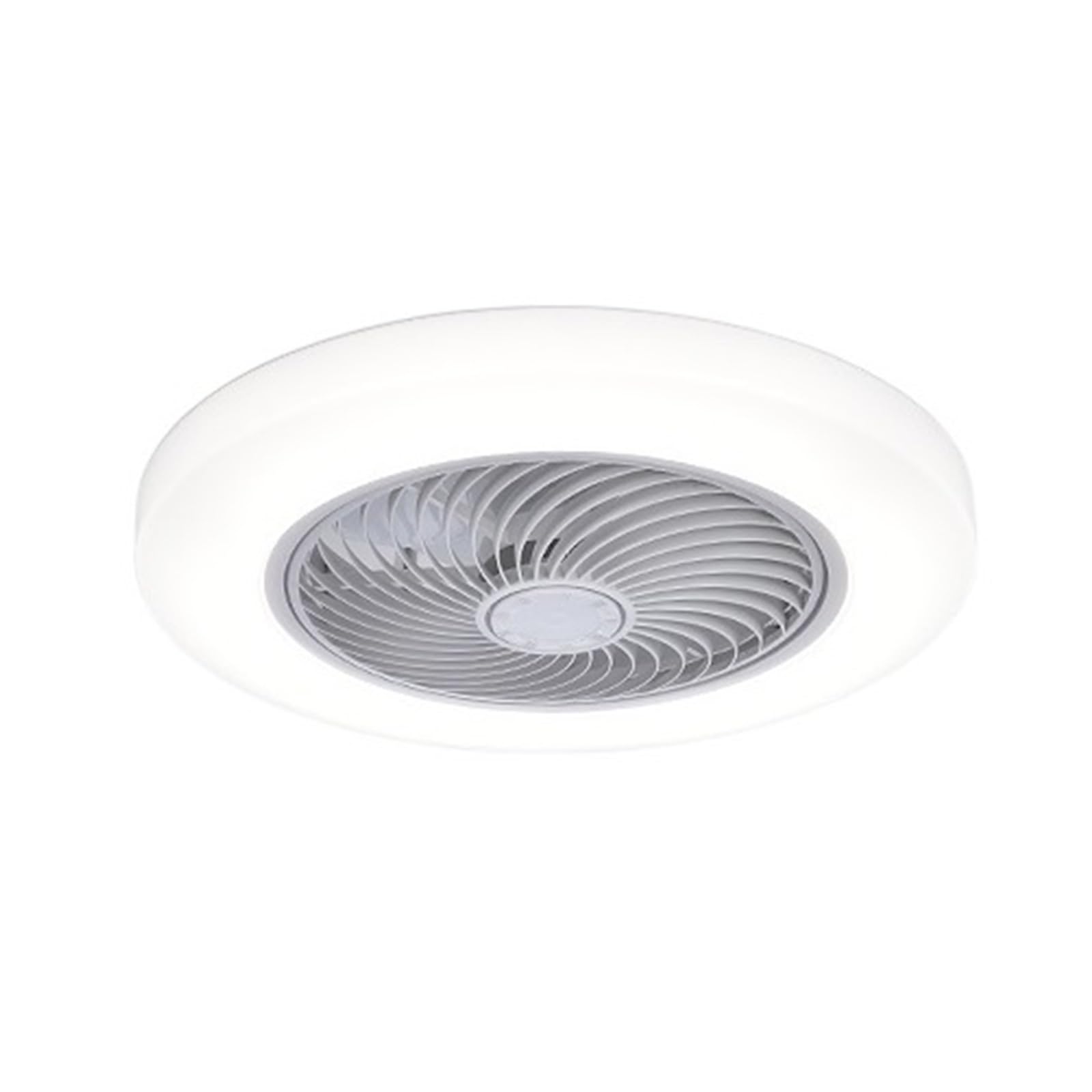 TRDEWR Intelligent Fan Light Ultra Thin Ceiling Light, Bedroom, Restaurant, Household Invisible Light Fan, Modern Nordic Electric Fan Good Light and Shadow Effects(White 52CM,Without APP Cont)