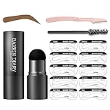 Eyebrow Stamp and Eyebrow Stencil Kit One Step Eyebrow Stamp Shaping Kit with 10 Reusable Eyebrow...