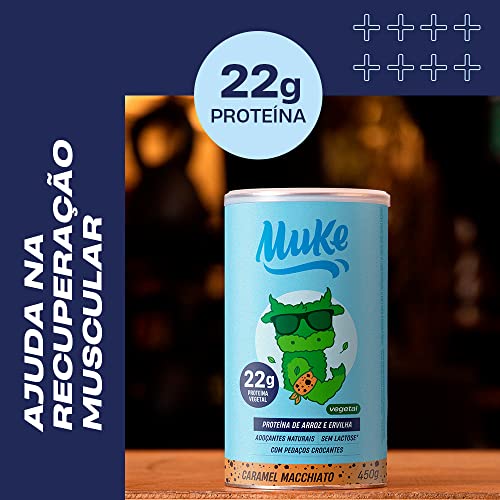Pote Proteína Vegana Caramel Machiatto 450G, Muke, Muke