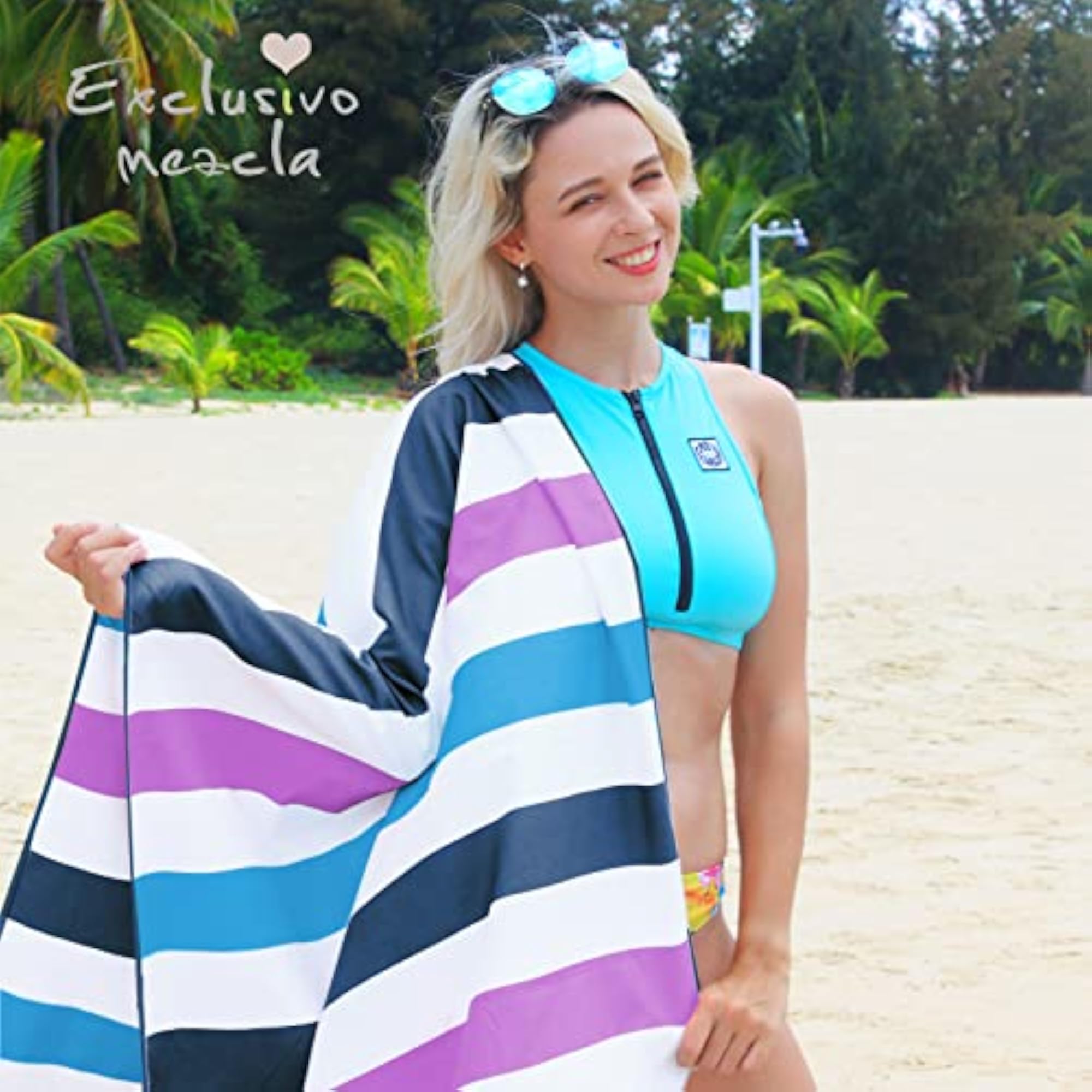 Microfiber Sand Free Beach Towel, Oversized 2 Pack