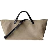 バッグ BETTER THAN GOOD ONE HANDLE TOTE BAG Amazon.com: Big Bags - Women's Splicing Leather Handle Canvas