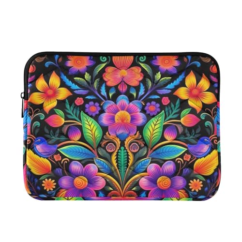 Funda para portátil 13-14 pulgadas impermeable diseño floral miniatura 1