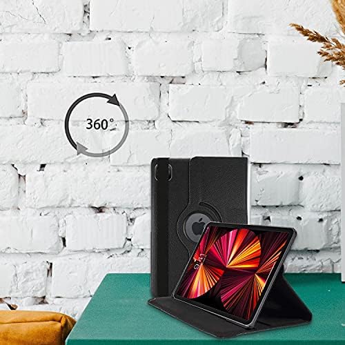 DN-Technology iPad Pro 11 Case, iPad Pro 11 4th / 3rd Gen Case, iPad Pro 11 inch Case, 360° Rotating Multi-Angle Stand, PU Leather Flip Folio Case For Apple iPad Pro 11 3rd Gen Case 2022 / 2021
