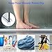2 Pack Shower Door Bottom Seal, Glass Shower Door Seal Strip Shower Door Seal Frameless Seal Shower Door – Stop Shower Leaks and Create a Water Barrier (3/8” X 39”) (2)