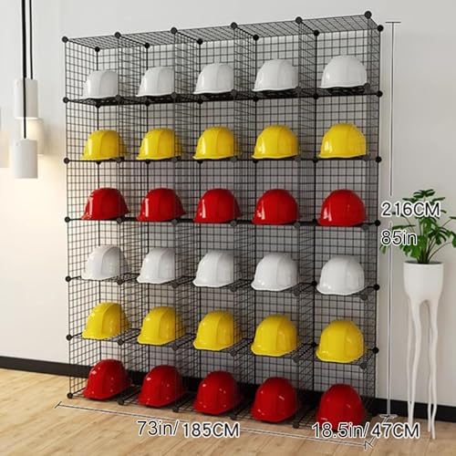 Présentoir à 2/3/4 niveaux pour casques avec structure de cubes modulables - 8