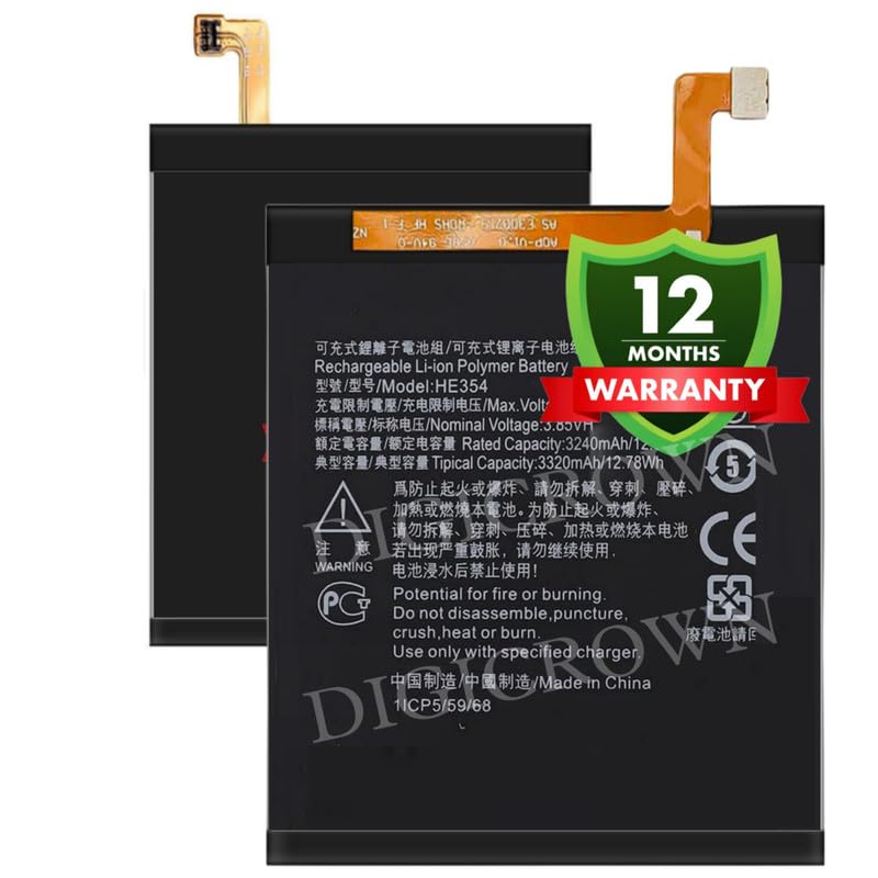 Image of Original HE354 Battery Compatible for Nokia 9 PureView (TA-1082, TA-1087, TA-1094) - (3320mAh) - 1 Year Warranty