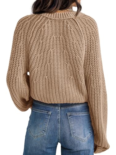 Image of ReachMe Women's Long Sleeve Open Front Cable Knit Cardigan