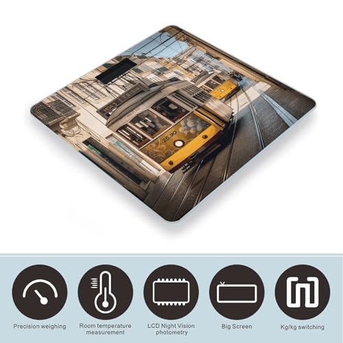 Báscula digital de baño Lisboa Tram con vidrio templado miniatura 3