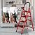 Multifunctional Outdoor Indoor Step Stool & Ladder, Thick Herringbone Design, Dual-Purpose Telesladder for Easy Moving & Safe Climbing - White