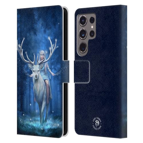 Funda de cuero Anne Stokes para Samsung Galaxy S24 Ultra: protección elegante tipo libro