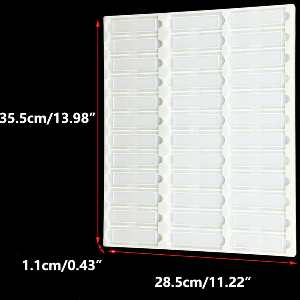 Bandeja de portaobjetos de microscopio de plástico Placa de almacenamiento de portaobjetos con clip Plástico ABS Material Color aleatorio para educación biológica básica (Capacidad: 36 piezas)
