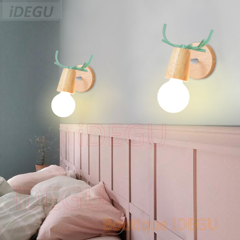 Set van 2 wandlampen zwart met dimmer oplaadbaar - Joris