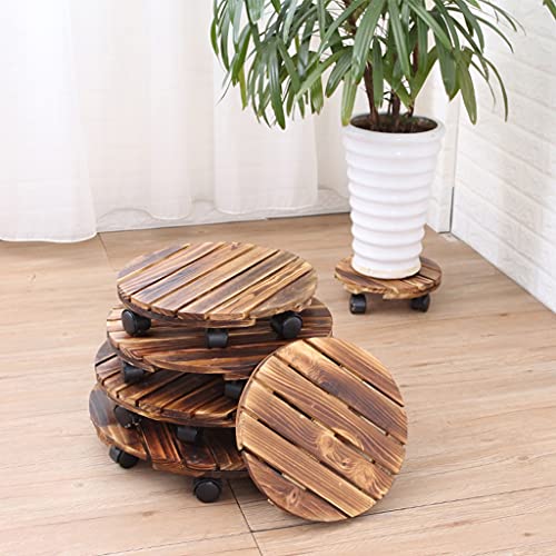 Chariot à plantes à roulettes extérieur intérieur, support pot de fleurs robustes