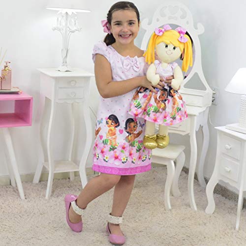 Tal Menina Tal Boneca Helo - Vestido Moana Bebê Trapézio