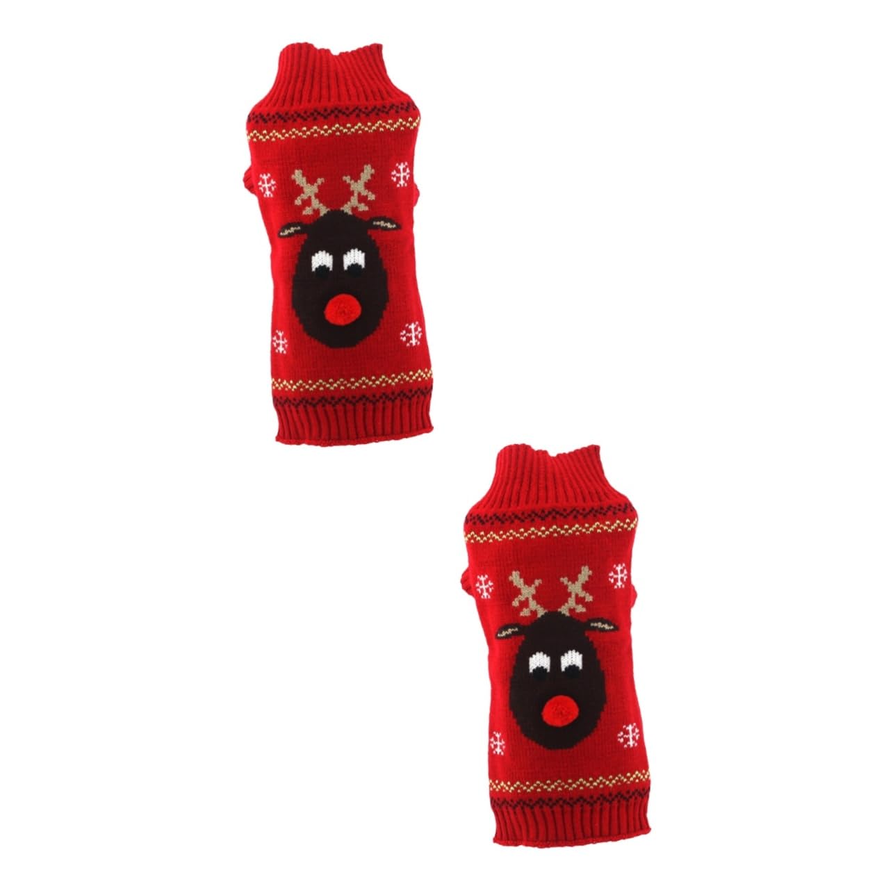 BESPORTBLE 2 Pz Maglione per Cani Cappotto per Animali Domestici di Natale Caldi per Cani Christmas Sweater Pullover Natalizio Maglioni Natalizi Vestiti Natalizi per Animali Domestici
