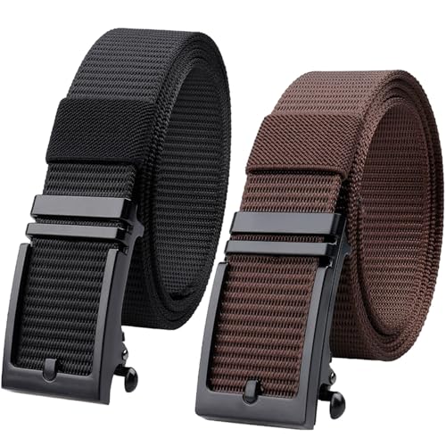 La Mejor Selección de Hebillas de cinturón para Hombre los 10 mejores. 49 NACOOL Cinturón Hombre 2PCS,Cinturones para hombre Casual,cinturones de golf,cinturón de nailon,cinturón táctico,Aspecto exquisito, duradero, hebilla automática...