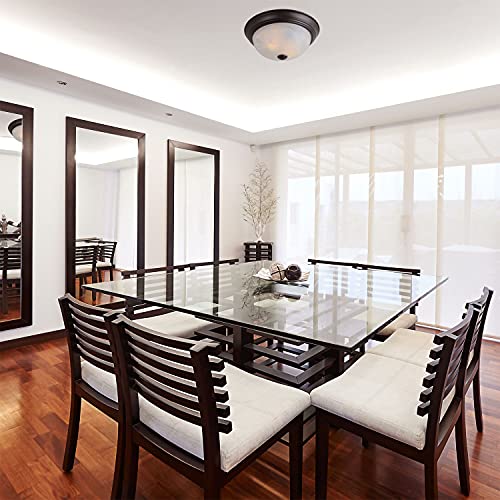 Designers Fountain 11 Inch 2-Light Flush Mount Ceiling Light Fixture, Oil Rubbed Bronze, 1257S-Orb-Al #TOP5