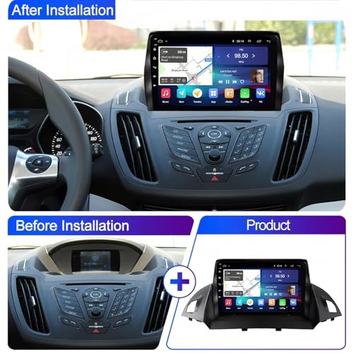 Radio coche 2 DIN Bluetooth para Ford Kuga Escape 2013-2016 con Mirror Link HD 2