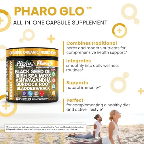 image for Clean Nutraceuticals Clean Nutra Black Seed Oil Capsules + Sea Moss As