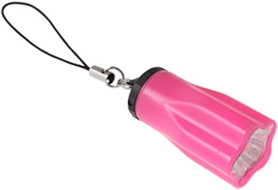 LED Flashlight Pendant Ultra Pink Plastic Strap