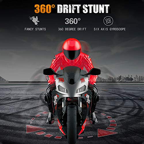 image for cobcob RC Motorcycle,2.4Ghz Built-in 6-Axis High Speed Rc Car Remote C