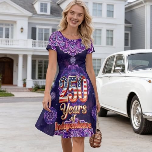 Image of Forchrinse Native Aztec Style Black White Geometric Women's Midi Dress Casual Long Dress Round Neck Swing Dress
