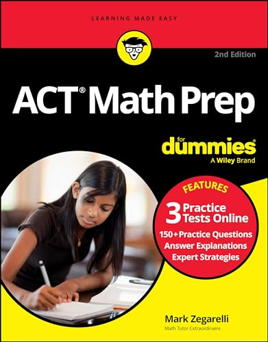 ACT Math Prep For Dummies: Book + 3 Practice Tests Online (For Dummies: Learning Made Easy) view 2