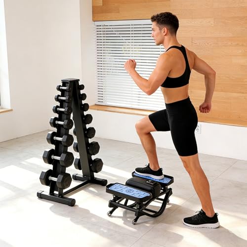 Appareil de Stepper Latéral Compact pour Musculation des Jambes et du Core