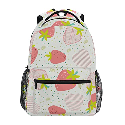 Sac à dos fraise résistant pour alléger le poids des livres scolaires