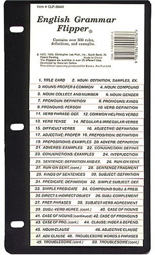 English Grammar Flipper/Clp394W (Basic Facts Handy Reference Flipper)