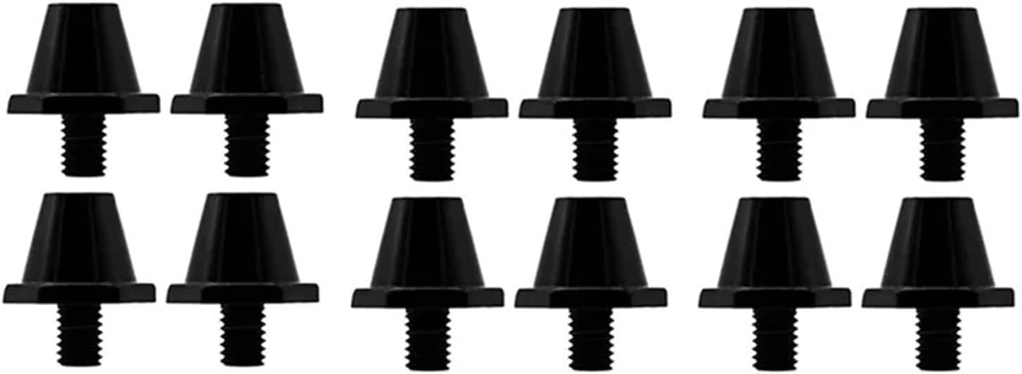 Plastic Studs for Soccer Cleats 20pcs Shoe Spikes 11Mm High Hardness Stud Replacement for Outdoor Athletic Sneakers Sports Black