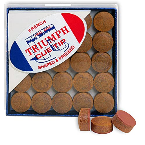 Tweeten Triumph Billiard Pool Cue Tips - 1 Box - 50 Tips - Choose Your Size (13 Mm) #TOP2
