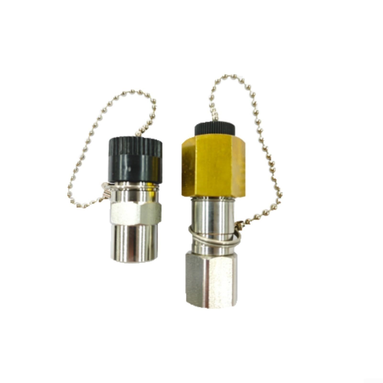 Hydraulique pour raccord rapide, NPT 1/4" en acier inoxydable, hydraulique pour raccord rapide NPT 1/4" en acier inoxydable avec anneau en laiton et fermeture en spirale (A)