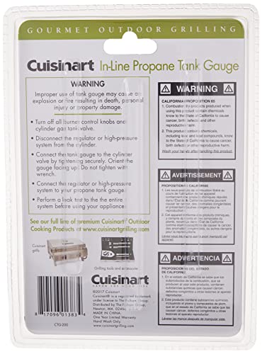 Cuisinart Ctg-200 In-Line, Propane Tank Gauge Adapter #TOP4