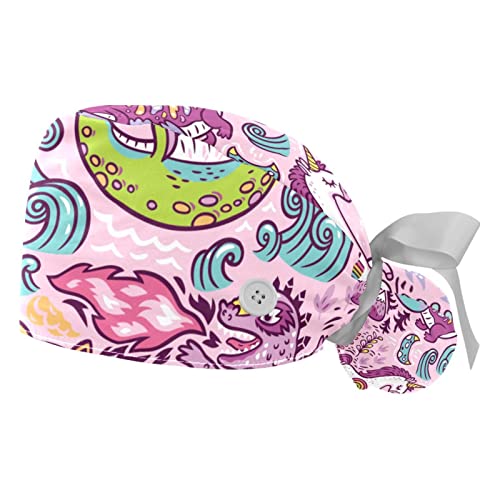 Chapeaux bouffants JDEZ : casquettes de travail ajustables pour femmes et hommes
