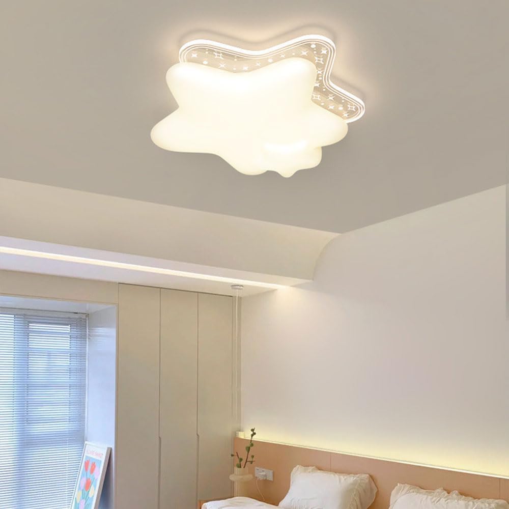 LED montażu podtynkowego oprawa oświetleniowa kremowa nowoczesna blisko lampy z białym kloszem chmurki przedszkole dla dzieci salon sypialnia 3-kolorowy skandynawski żyrandol sufitowy do pokoju