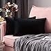 MIULEE Funda de Cojines para Sofá Funda de Almohadas de Terciopelo Suave Almohada Decorativa Moderna Funda Cojin para Sala de Estar Cama Silla Dormitorio 2 Piezas 30x50 cm Negro