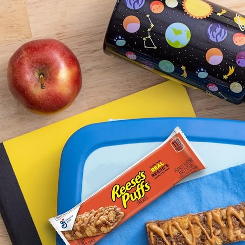 REESE'S Puffs Cereal Treat Bars, Peanut Butter and Cocoa, Snack Bars, Value Pack, 16 Ct, 13.6 oz - Image 4