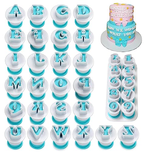 124-teiliges Acryl-Buchstaben-Set Für Torten - Inkl. A-Z & Zahlen 0-9 Für Personalisierte Kuchen-Deko | Geburtstag, Hochzeit, Party