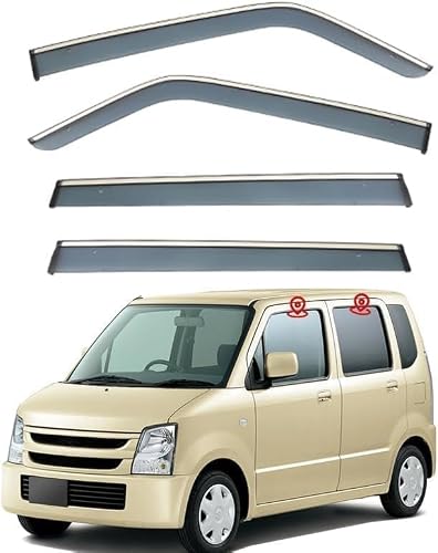 PANXUC Car Wind Deflectors for Suzuki Karimun MK1-SL410R 1999-2006, Side Window Wind Rain Deflector Window Visor Sun Rain Guard Smoke Guards