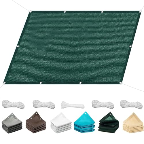 Toldo vela de sombra rectangular con cuerda libre resistente al viento 2