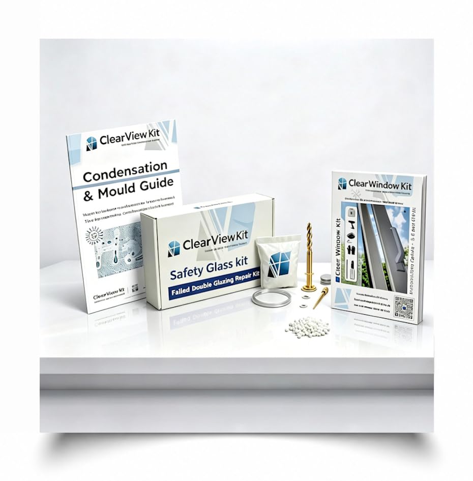 6 x Window Safety Glass kit Clears trapped Condensation Blown Double Glazing Window Unit.