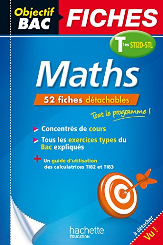 Télécharger Fiches Maths Terminales STI2D-STL (Objectif Bac Fiches) Livre PDF Gratuit
