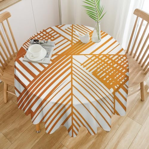 Nappe de table ronde imperméable haut de gamme blanc ambre - 2