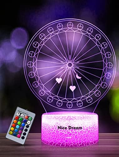 Dinosaur Night Light for Kids, Dinosaur Toys for Boys, 3D Optical Illusion Lamp, 16 Colour Changing Night Lamp with Remote Control Bedside Lamp, Birthday Gifts for Children and Adult