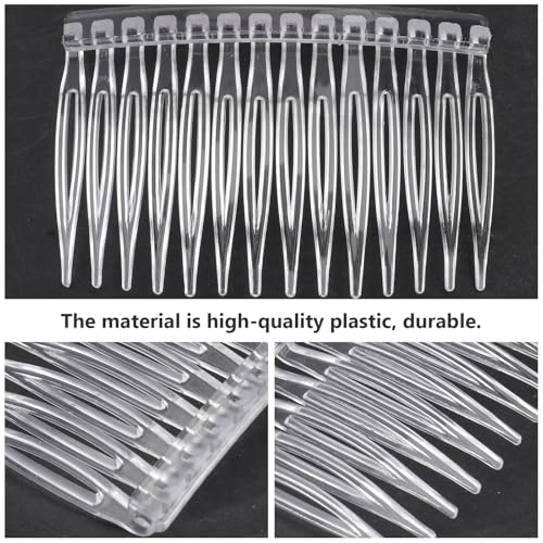 Lurrose Clear Hair Combs 10 Pack Peines Transparentes miniatura 3